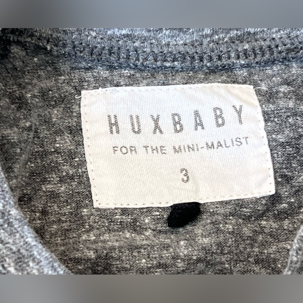 Huxbaby Bear Pullover toddler boy size 3T, gray - Picture 2 of 5